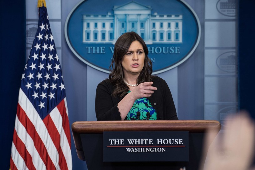 Rzeczniczka Białego Domu Sarah Huckabee Sanders /NICHOLAS KAMM /AFP