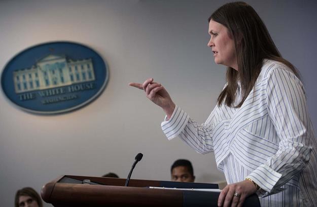 Rzeczniczka Białego Domu Sarah Sanders /AFP