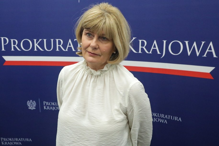 Rzeczniczka prasowa Prokuratora Generalnego Anna Adamiak na briefingu prasowym w siedzibie Prokuratury Krajowej w Warszawie /Tomasz Gzell /PAP