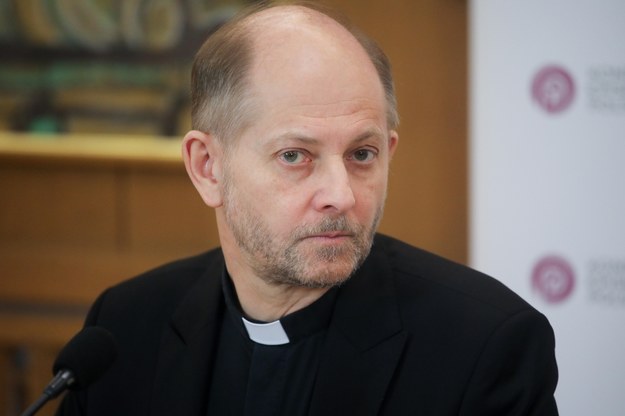 Rzecznik Konferencji Episkopatu Polski ks. Leszek Gęsiak /Albert Zawada /PAP