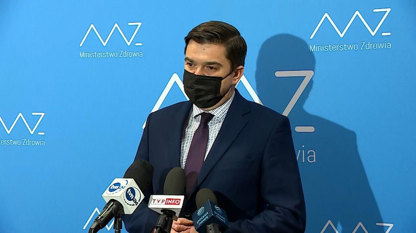 Rzecznik Ministerstwa Zdrowia Wojciech Andrusiewicz /Polsat News /Polsat News