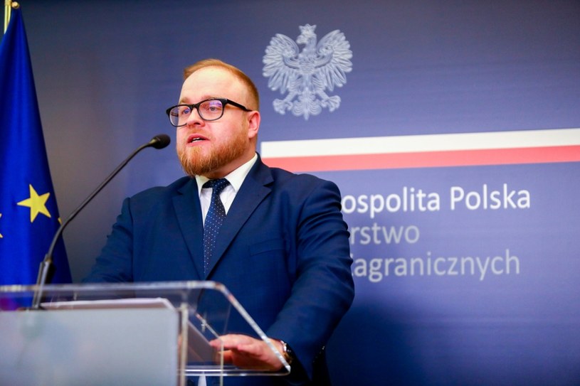 Rzecznik MSZ Łukasz Jasina /Adam Burakowski /East News