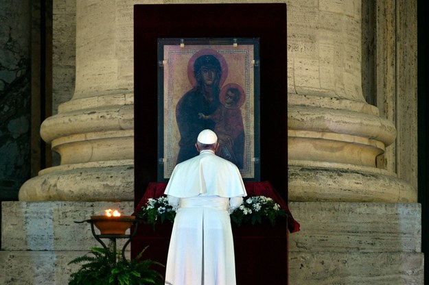 Rzecznik: papież Franciszek nie ma koronawirusa /VATICAN MEDIA HANDOUT /PAP/EPA