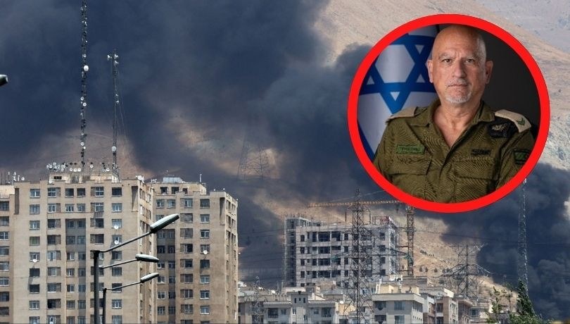 Rzecznik prasowy IDF Kamal Penhasi zaapelował do mieszkańców północnej części Teheranu o ewakuację (Fot. Kamal Penhasi/Twitter) /PAP/EPA/ABEDIN TAHERKENAREH /PAP/EPA