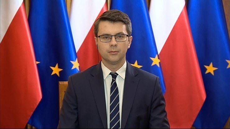 Rzecznik rządu Piotr Müller /Polsat News