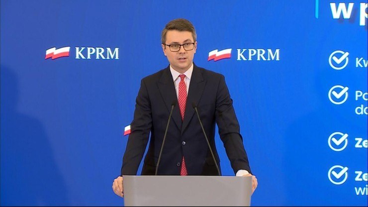 Rzecznik rządu Piotr Müller /Polsat News