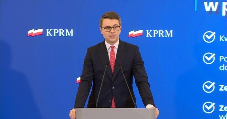 Rzecznik rządu Piotr Müller /Polsat News