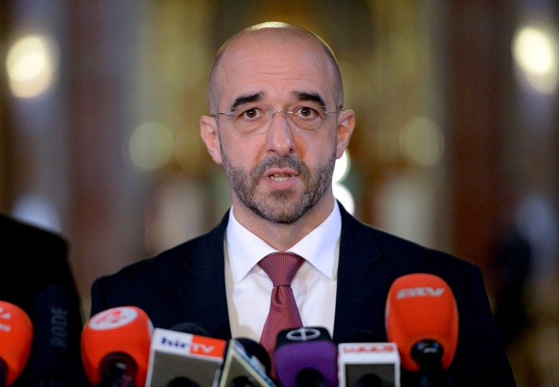 Rzecznik rządu Węgier Zoltan Kovacs /Attila Kisbenedek /AFP
