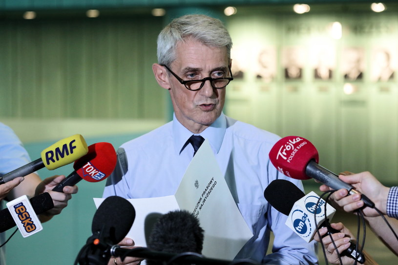 Rzecznik Sądu Najwyższego Michał Laskowski podczas konferencji prasowej w SN /	Tomasz Gzell   /PAP