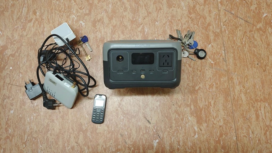 Rzeczy znalezione w samochodzie Ukraińców /Policja