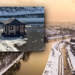 Rzeką płynął dom. Zaskakujący widok w europejskiej stolicy