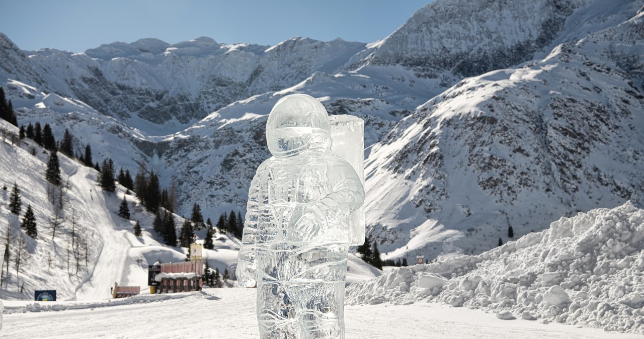 Rzeźba z lodu zrealizowana w ramach organizowane w Bad Gastein festiwalu /materiały prasowe