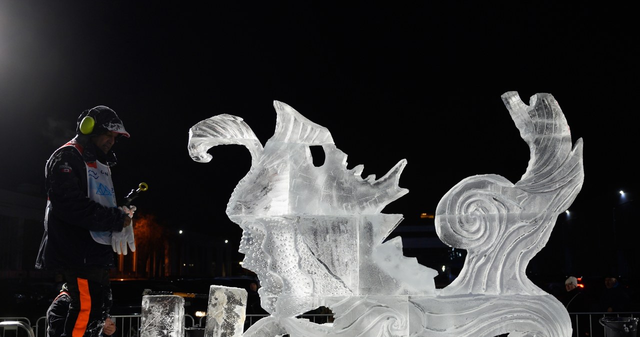Rzeźby lodowe na Betlejem Poznańskim