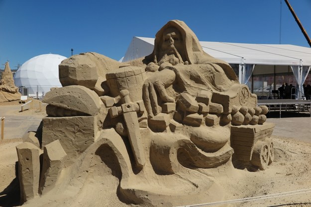 Rzeźby z piasku można podziwiać w czasie Dni Morza w Szczecinie /Aneta Łuczkowska /RMF FM