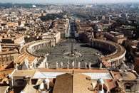 Rzym, panorama z Bazyliki św. Piotra i Pawła /Encyklopedia Internautica