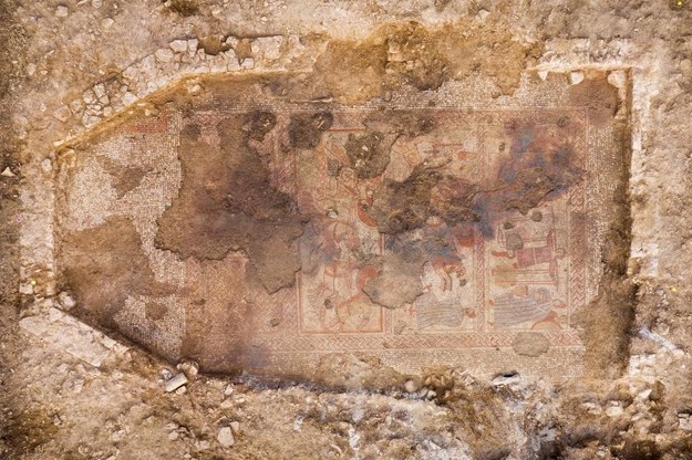 Rzymska mozaika z Rutland /Foto:  Historic England/ ULAS /