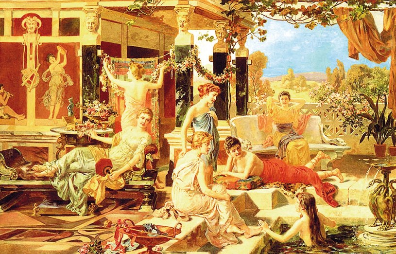 Rzymskie łaźnie - tam można było oddać się kąpielom i innym uciechom cielesnym /21 wiek