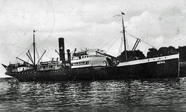 S/s "Rewa" - statek Polsko-Brytyjskiego Towarzystwa Okrętowego „Polbryt” /Archiwum autora