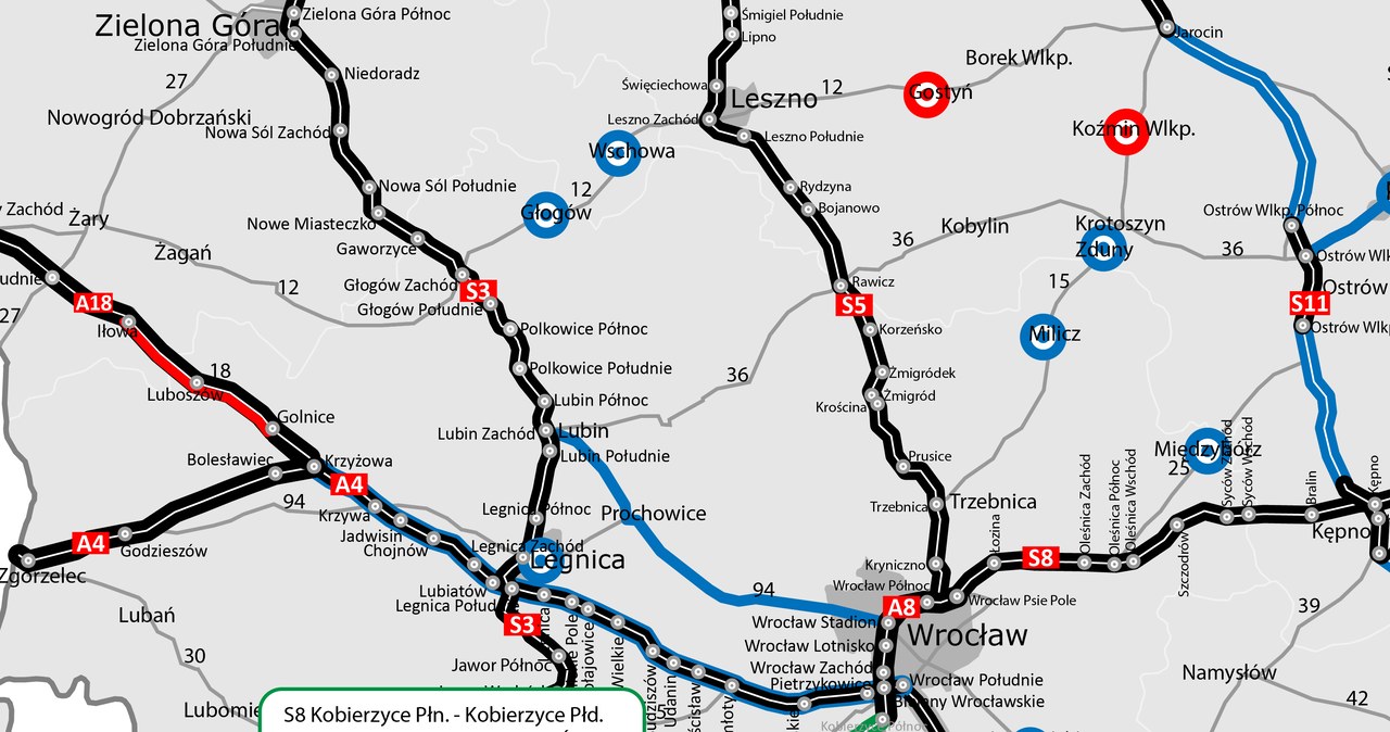 S8 z Wrocławia do Kłodzka. Tak będzie przebiegać nowa trasa /GDDKiA/ GDDKiA /GDDKiA