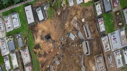 Są ograniczenia wstępu na cmentarz w Trzebini. Pochówki wtrzymane w części południowej