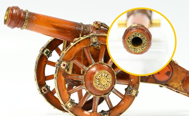 Są tylko dwa takie dzieła na świecie. Bursztynowa armatka wróciła do Gdańska