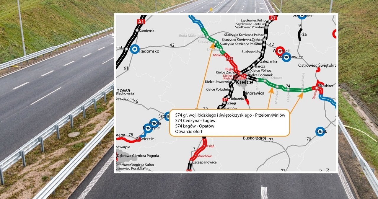 Są wyniki kontroli przetargu na realizację kolejnego odcinka drogi ekspresowej S74. /Wojciech Strozyk/REPORTER/ East News/ GDDKiA  /