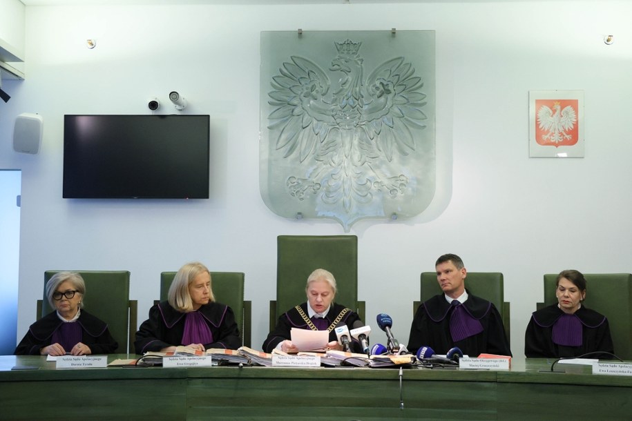 Sąd Apelacyjny w Warszawie, 4 listopada 2025; Sędziowie podczas ogłoszenia wyroku ws. Doriana S. /Paweł Supernak  /PAP