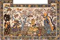 Safawidzi, ceramika pochodząca prawdopodobnie z pawilonu Czterdziestu Kolumn, Isfahan, XVII w. /Encyklopedia Internautica