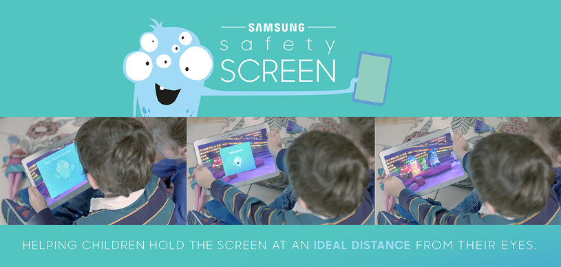 Safety Screen ma pilnować, aby dzieci znajdowały się w odpowiedniej odległości od ekranu /materiały prasowe