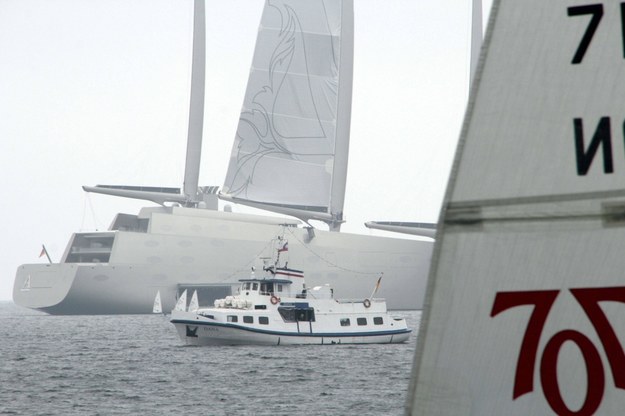 „Sailing Yacht A” na zdjęciu z 2016 roku /foto: rtn - radio tele nord /PAP/DPA