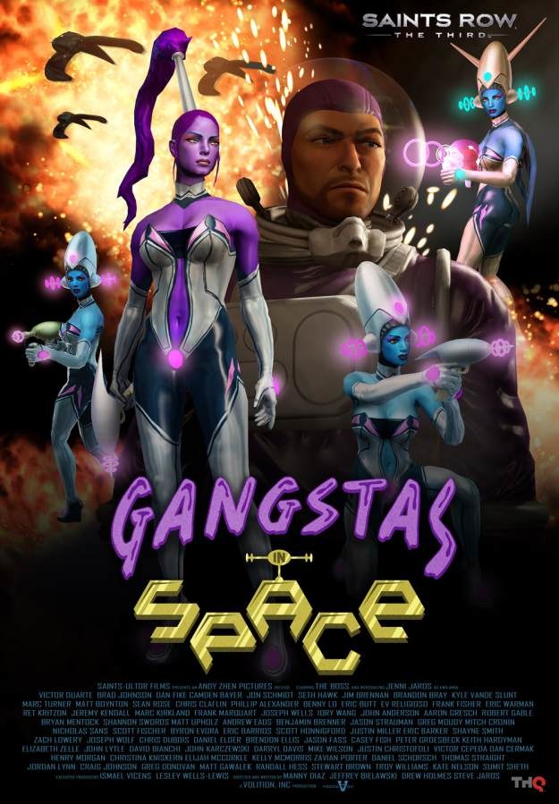 Saints Row: The Third - Gangstas in Space - plakat promujący dodatek do gry /CDA