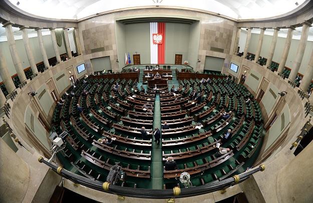 Sala obrad Sejmu RP, fot. Bartłomiej Zborowski /PAP