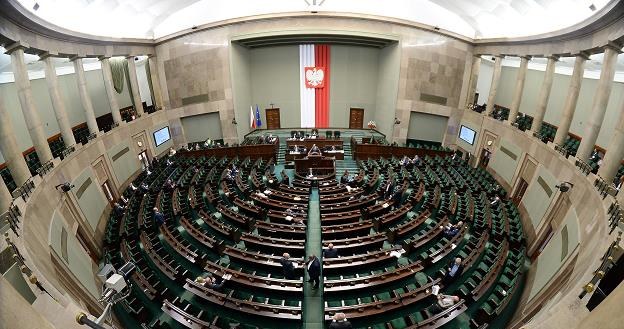 Sala obrad Sejmu RP, fot. Bartłomiej Zborowski /PAP