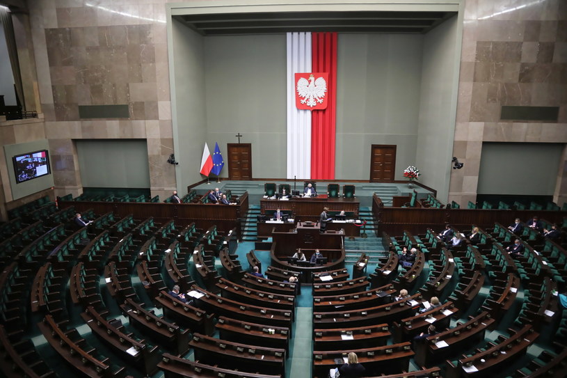 Sala obrad Sejmu, zdjęcie ilustracyjne /Wojciech Olkuśnik /PAP