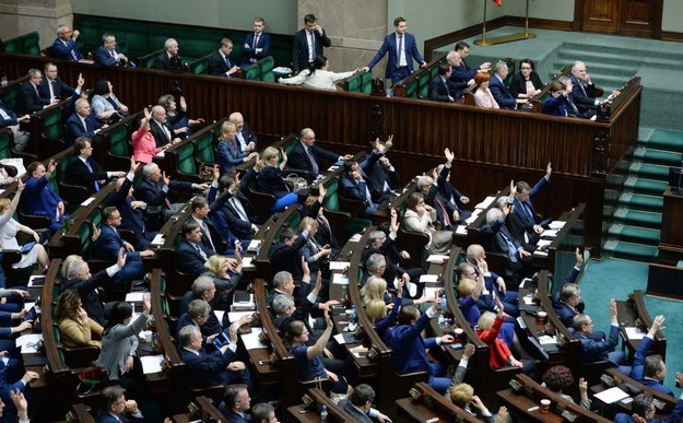 Sala obrad Sejmu / 	Jacek Turczyk    /PAP