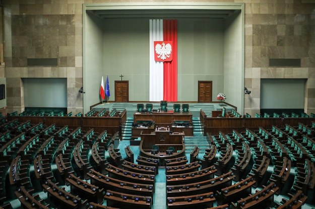 Sala parlamentarna w Sejmie /Albert Zawada /PAP