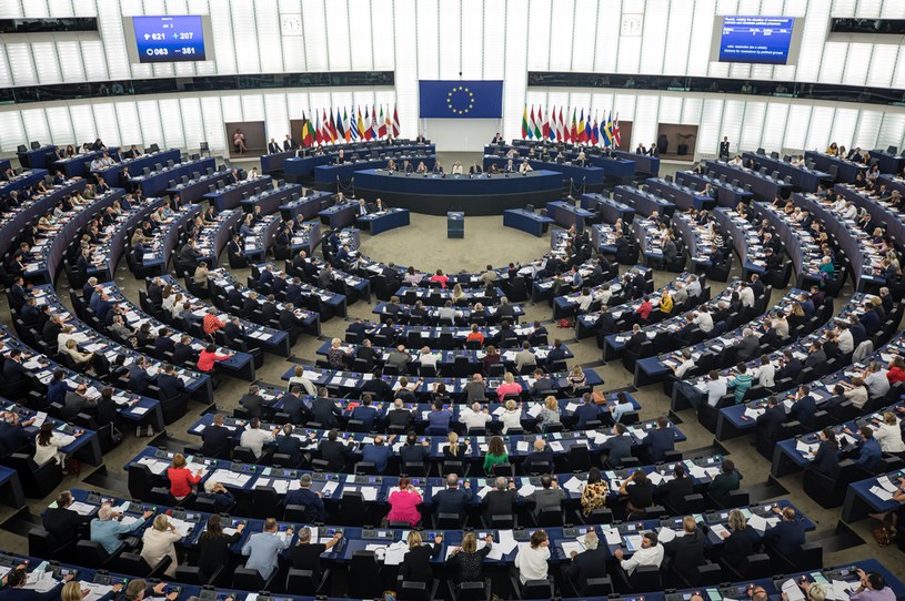 Sala plenarna Parlamentu Europejskiego w Strasburgu /palinchak /123RF/PICSEL