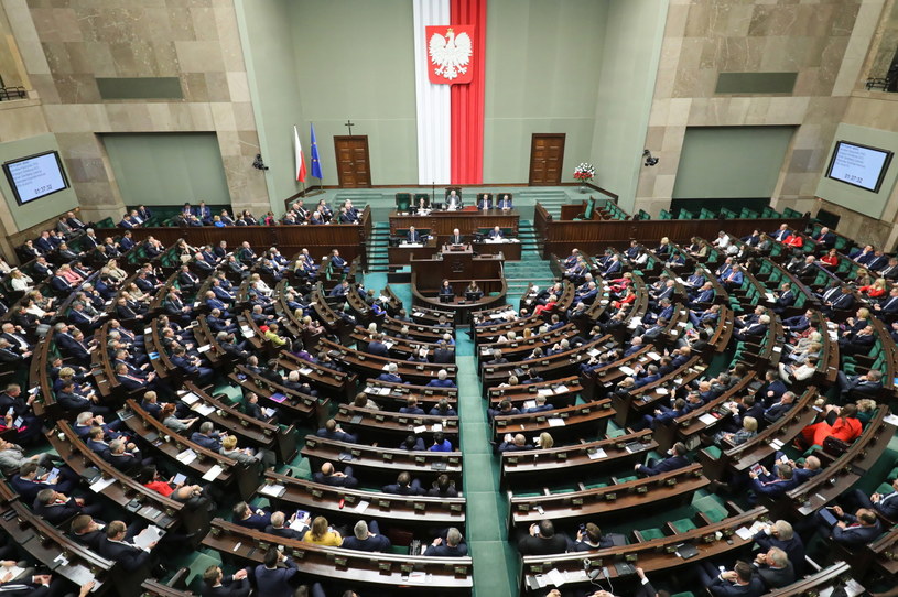 Sala plenarna Sejmu /Paweł Supernak /PAP