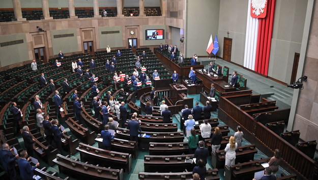 Sala plenarna Sejmu / 	Radek Pietruszka   /PAP