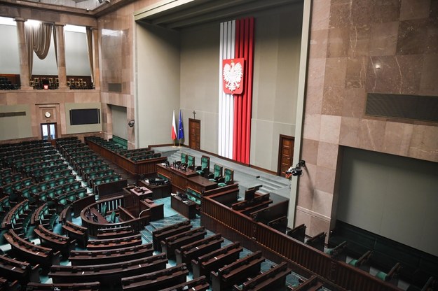 Sala plenarna Sejmu /Andrzej Lange /PAP