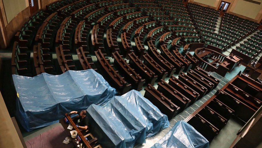 Sala posiedzeń Sejmu / 	Tomasz Gzell    /PAP