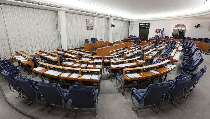 Sala posiedzeń Senatu /Paweł Supernak /PAP