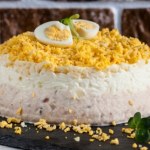 Sałatka Mimoza na święta i sylwestra. Kremowa jak jarzynowa, ale z wyrazistym dodatkiem