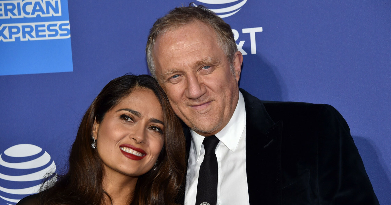 Salma Hayek i Francois-Henri Pinault w 2020 roku /CHRIS DELMAS/AFP/East News /East News