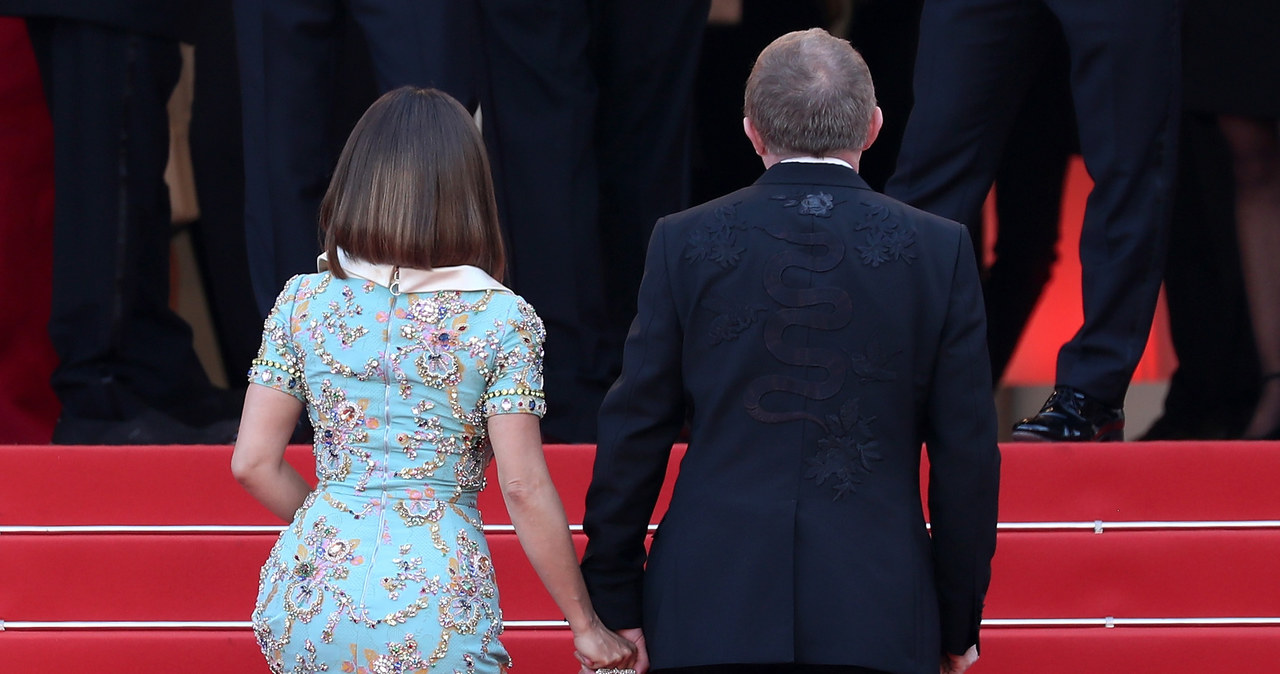 Salma Hayek z mężem w Cannes /Neilson Bernand /Getty Images