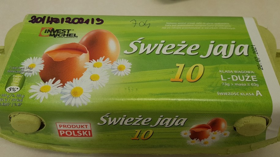 Salmonellę zawierała partia jaj "Świeże jaja" /GIS /