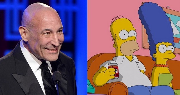 Sam Simon i kadr z Simpsonów /- /East News