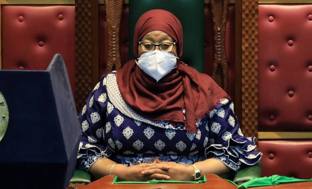 Samia Suluhu Hassan /DANIEL IRUNGU  /PAP/EPA