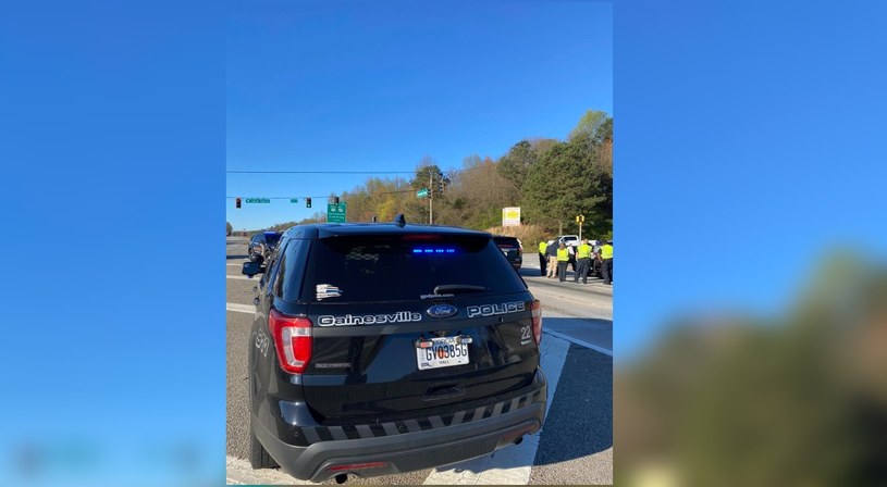 Samochód, którym poruszał się 26-latek /Gainesville Police Department /facebook.com