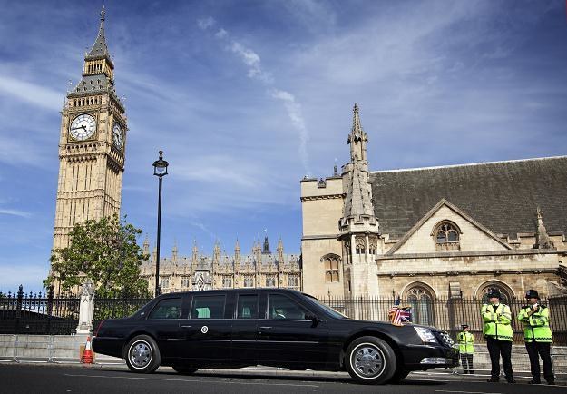 Samochód Obamy (na zdjęciu w Londynie) odmówił posłuszeństwa /AFP
